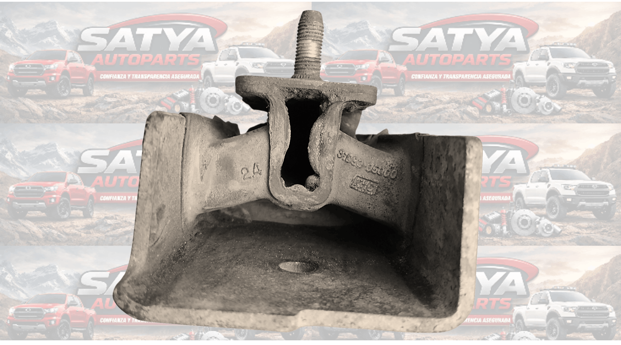 Soporte de caja compatible con SsangYong Kyron y SsangYong Actyon 2.3 Gasolina - Imagen 4